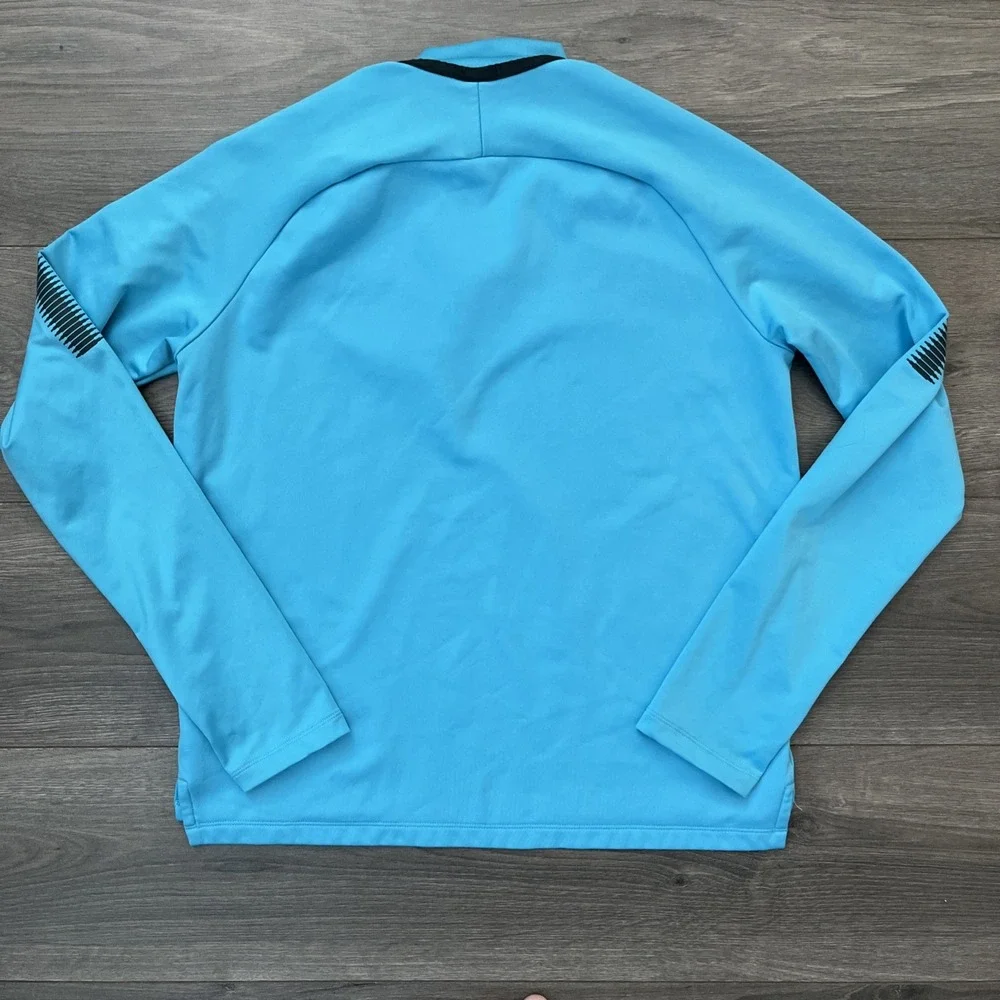 Nike Chelsea FC Youth Boys XL 1/4 Zip Pullover Sweatshirt Blue